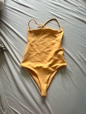 ARK Swimwear Yellow One-Piece Swimsuit